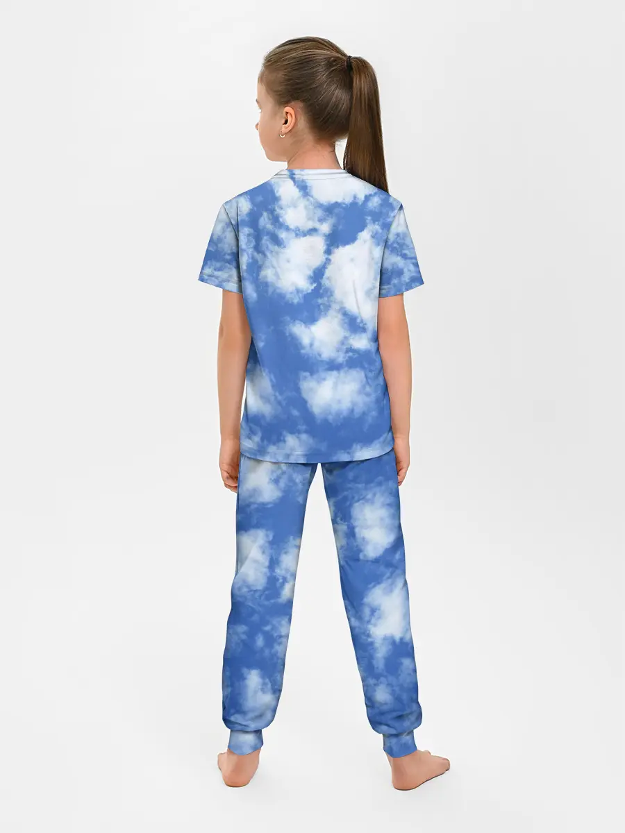 Детская пижама с брюками / ОБЛАКА