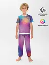 Детская пижама с брюками / Цветные полигоны - Градиент