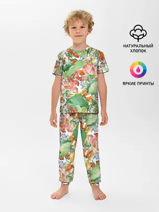 Детская пижама с брюками / Карпы кои