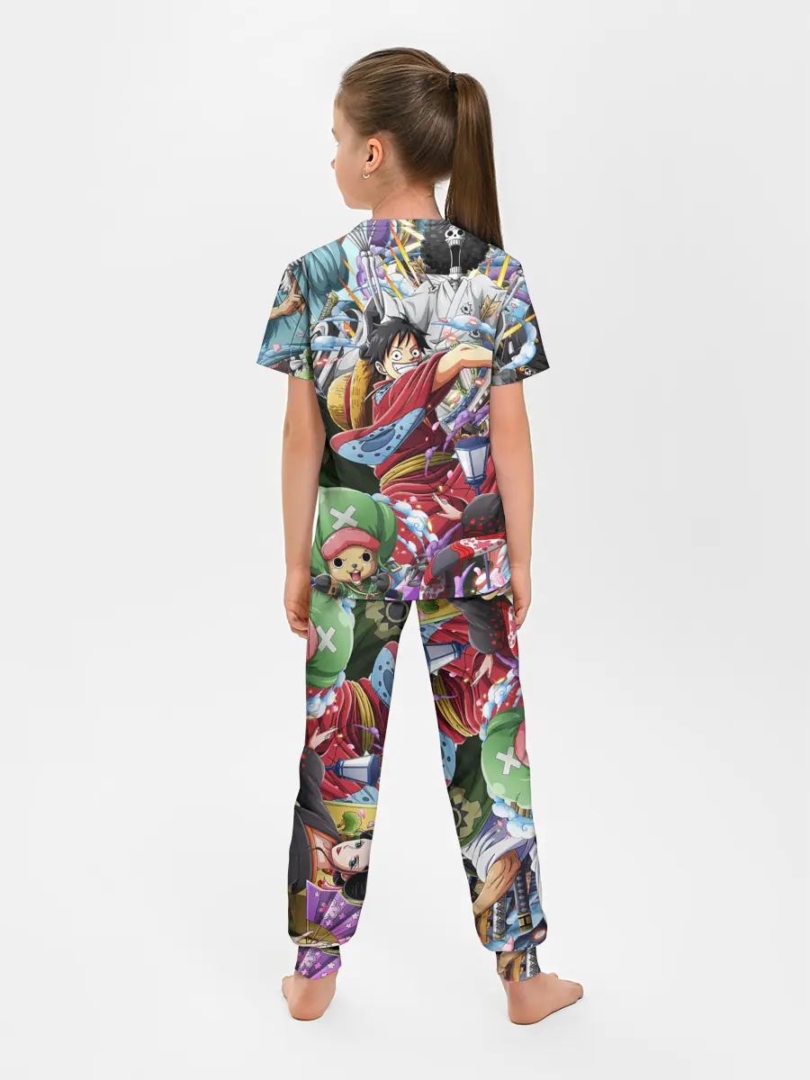 Детская пижама с брюками / One Piece стикербомбинг