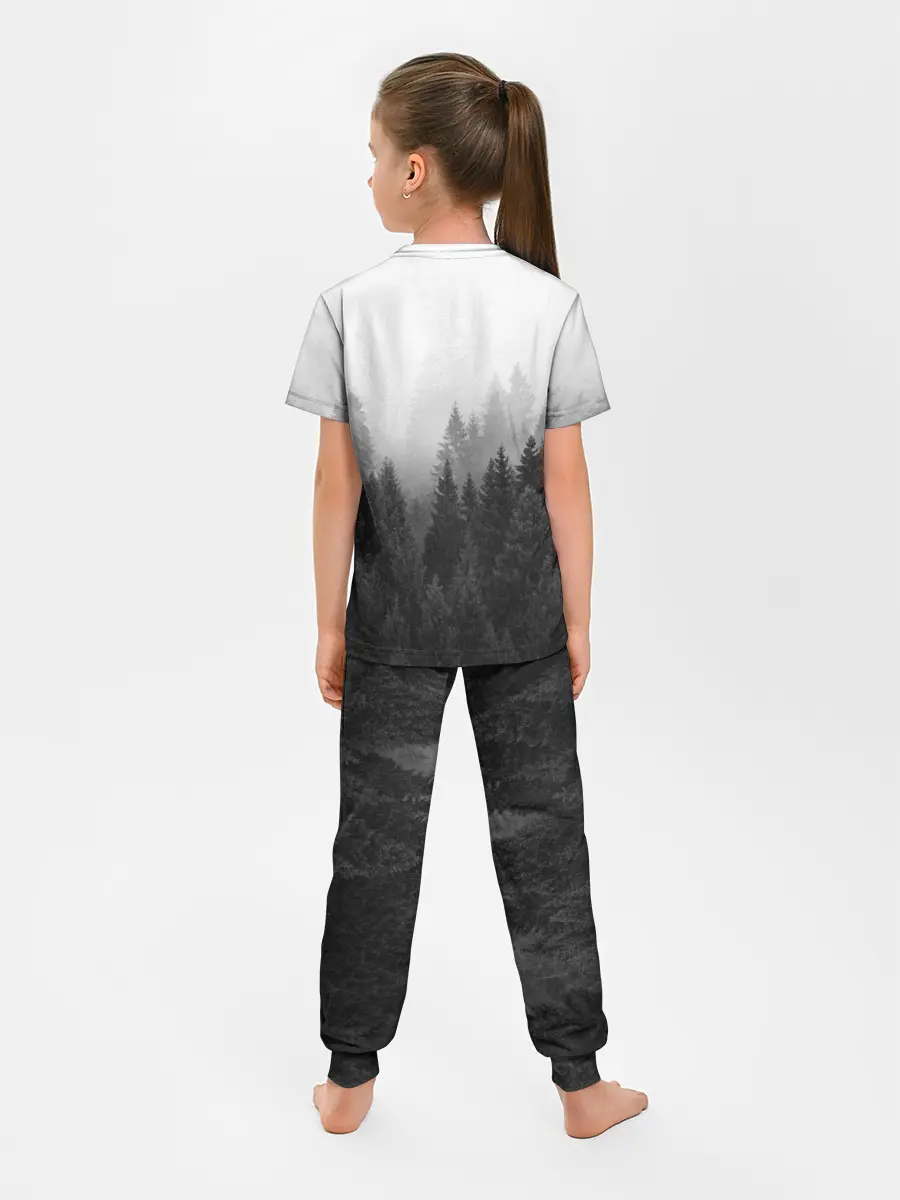 Детская пижама с брюками / ЛЕС МОЙ ХРАМ / ВОЛК