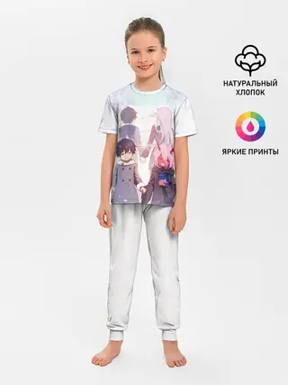 Детская пижама с брюками / Ноль два и Хиро