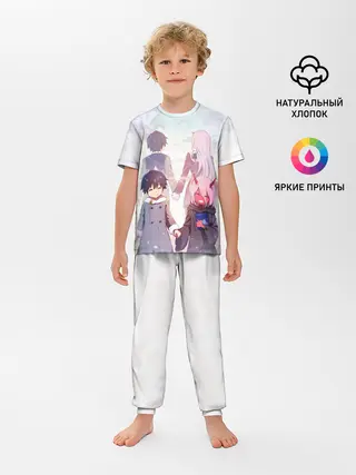 Детская пижама с брюками / Ноль два и Хиро