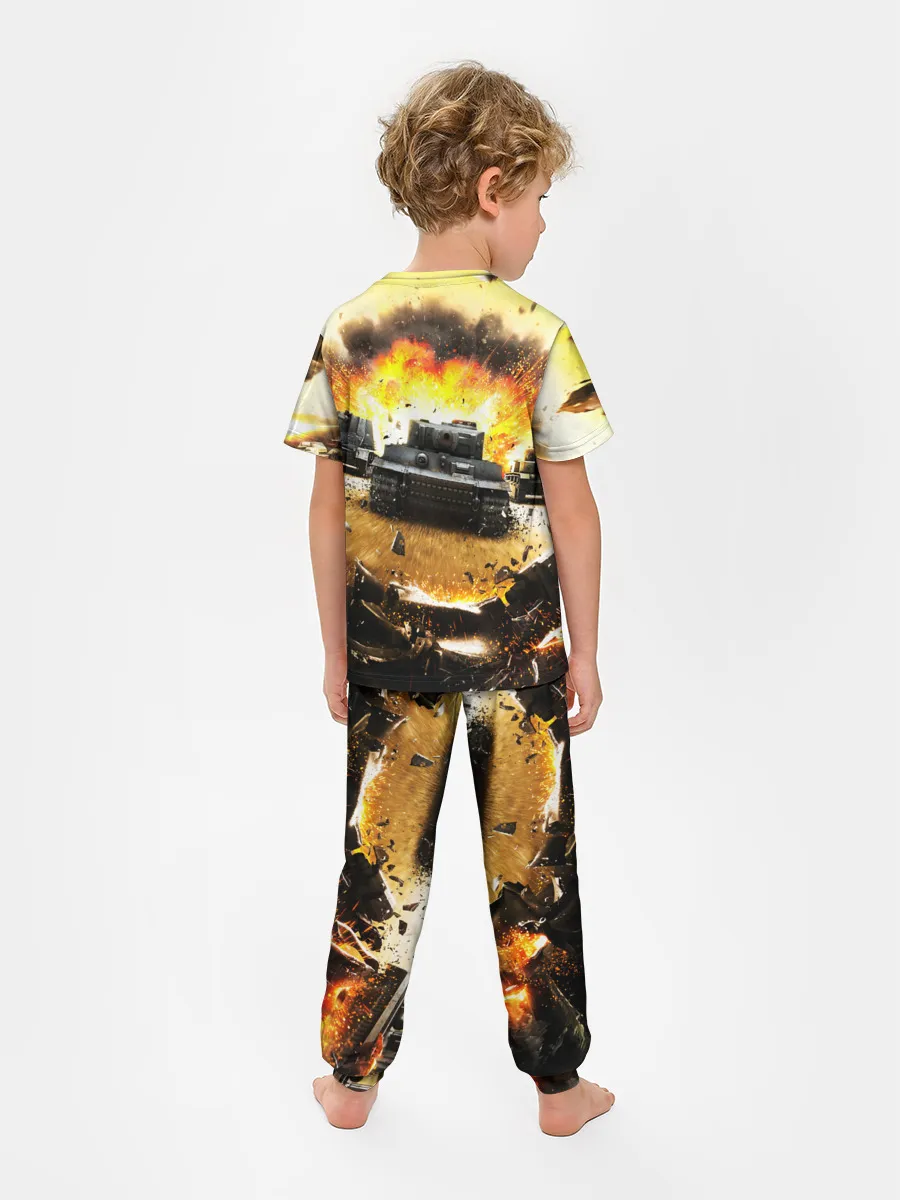 Детская пижама с брюками / ТАНКИ