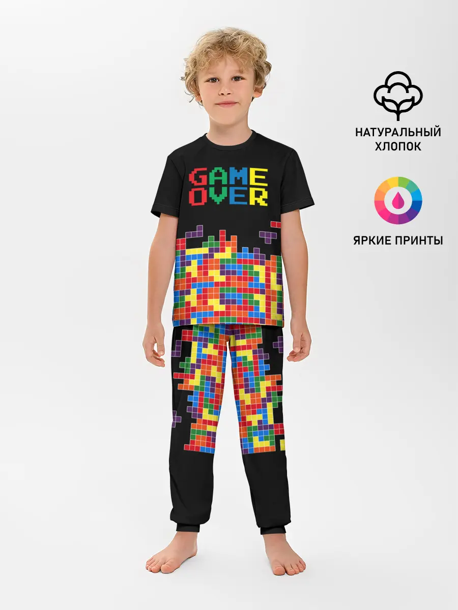 Детская пижама с брюками / ТЕТРИС