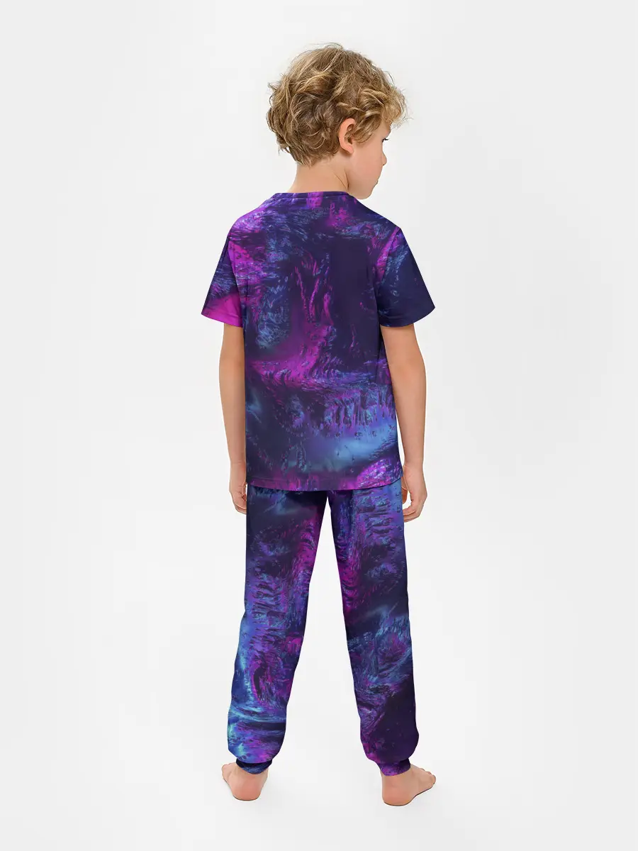 Детская пижама с брюками / Неон