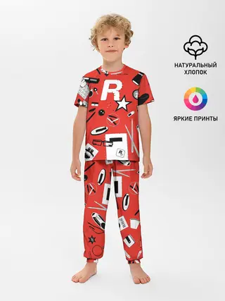 Детская пижама с брюками / Rockstar