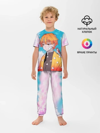 Детская пижама с брюками / КЛИНОК РАССЕКАЮЩИЙ ДЕМОНОВ, ЗЕНИТЦУ