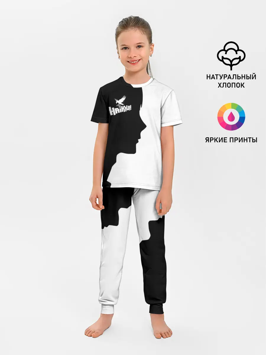 Детская пижама с брюками / Haikyu!! Профиль игрока Карасуно