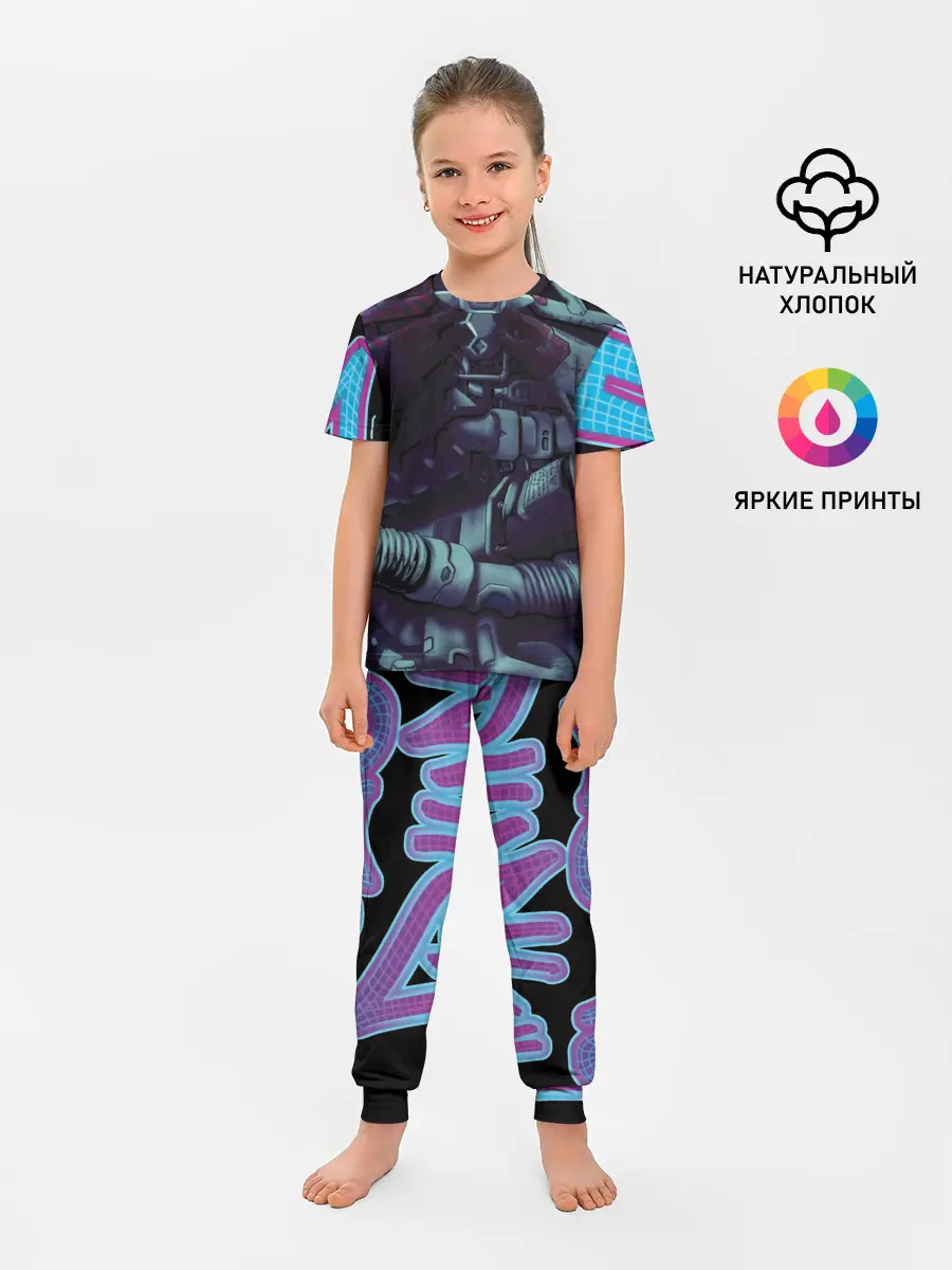 Детская пижама с брюками / Cuber skelet