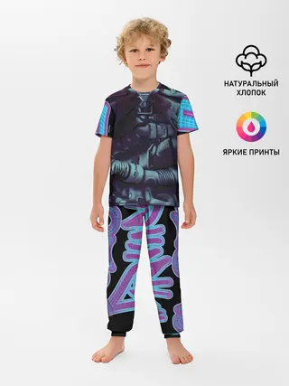 Детская пижама с брюками / Cuber skelet