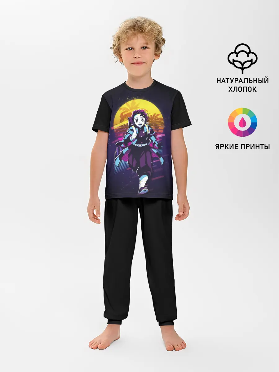 Детская пижама с брюками / Танджиро Камадо Kimetsu no Yaiba