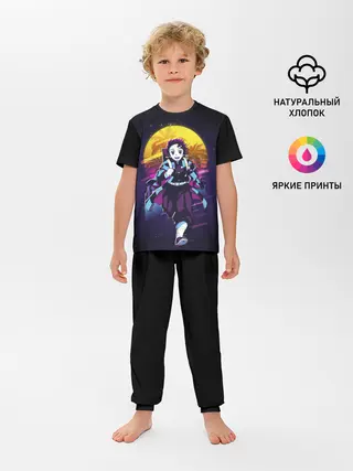 Детская пижама с брюками / Танджиро Камадо Kimetsu no Yaiba