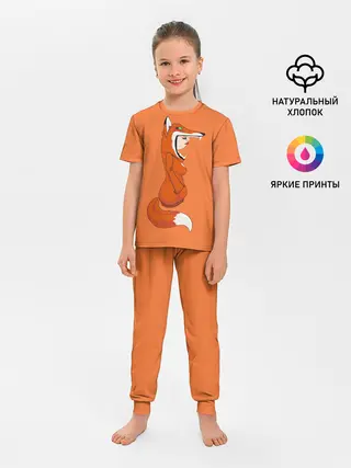 Детская пижама с брюками / Барышня Лиса