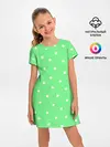 Детское платье / Горошек на зеленом