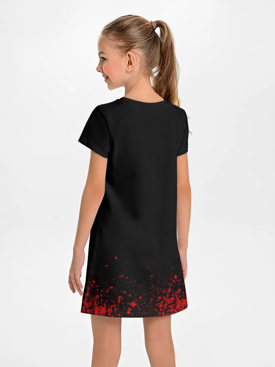 Детское платье / ТАРТАЛЬЯ | СНЕЖНАЯ | ЧЕРНЫЙ