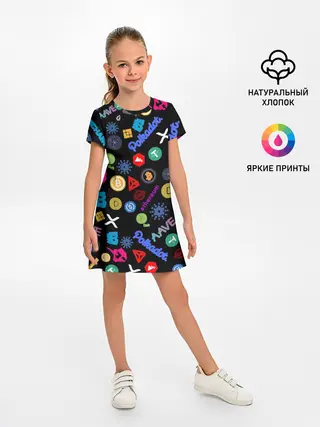 Детское платье / ЛОГОТИПЫ КРИПТОВАЛЮТ | CRYPTOCURRENCIES