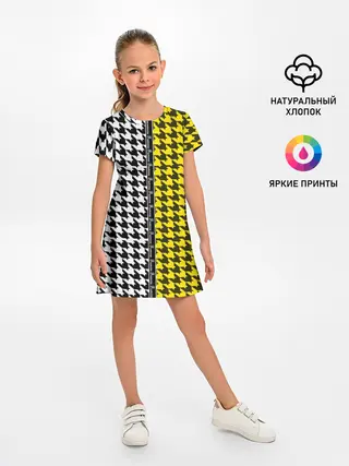 Детское платье / гусиные лапки 3D