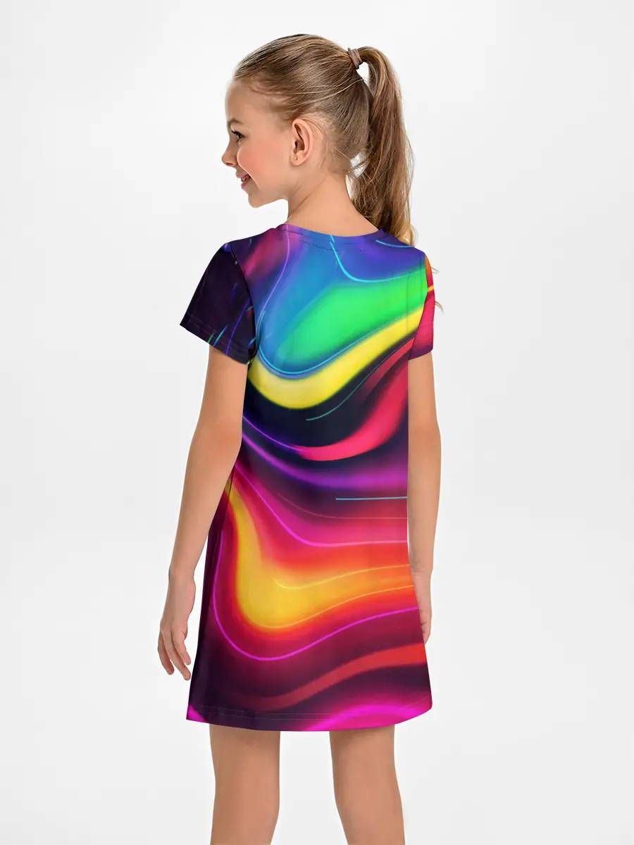 Детское платье / Неоновые пятна
