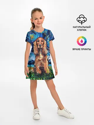 Детское платье / Кокер-спаниель