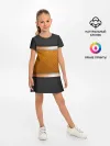 Детское платье / 3d gold / black