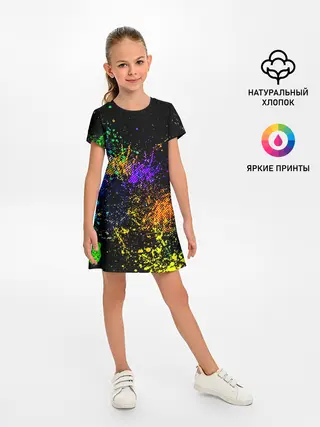 Детское платье / БРЫЗКИ КРАСОК