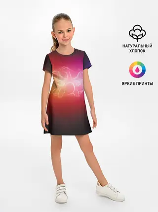 Детское платье / Прозрачный Чаризард