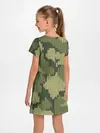 Детское платье / вязаный принт милитари