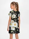 Детское платье / Ромашки на черном фоне