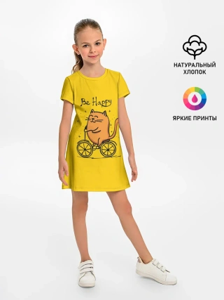 Детское платье / Be Happy,cat