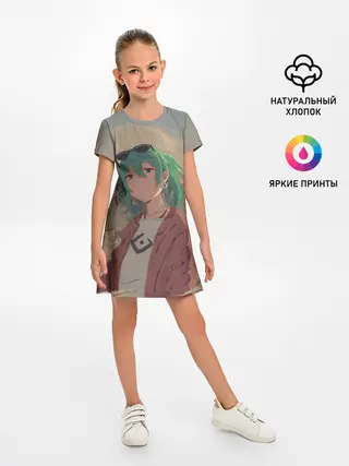 Детское платье / Мику Хатсуне. ВОКАЛОИД