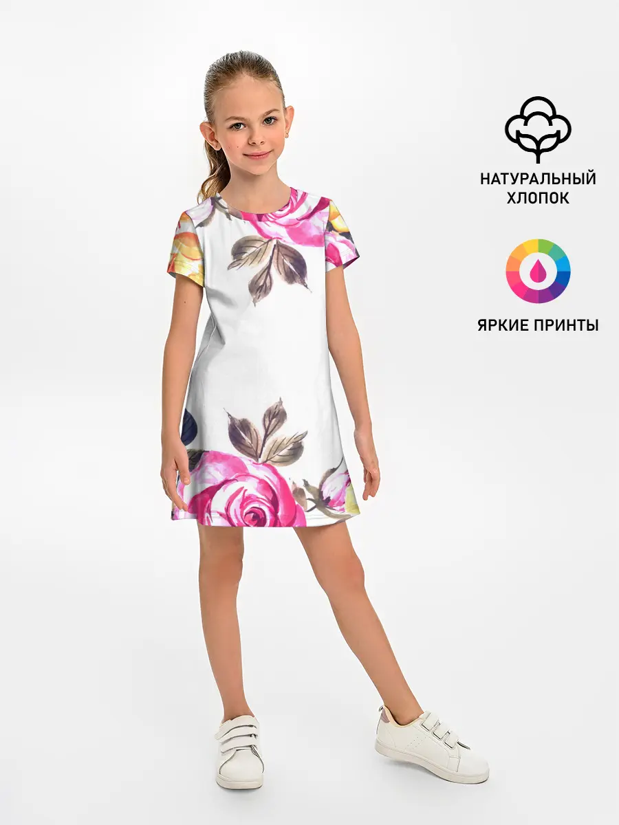 Детское платье / Розы