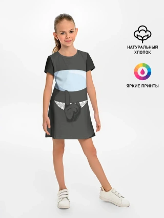 Детское платье / AMONG US | BLACK IMPOSTOR