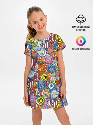 Детское платье / ЛОГОТИПЫ ФУТБОЛЬНЫХ КОМАНД