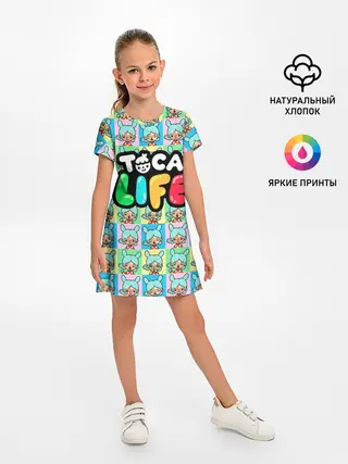 Детское платье / Toca Boca logo | Тока Бока Рита