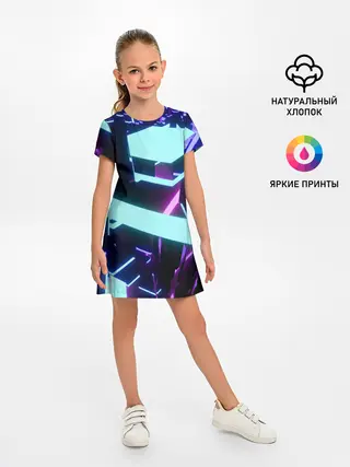 Детское платье / Blue Neons