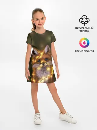 Детское платье / Лисёнок и гирлянда