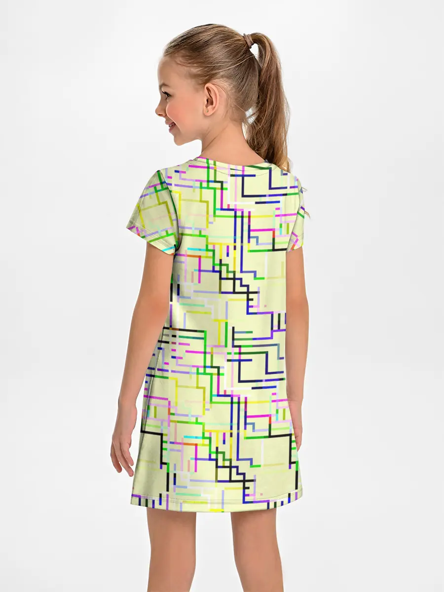 Детское платье / Geometric Color