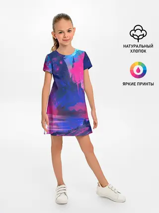 Детское платье / Неоновые Краски