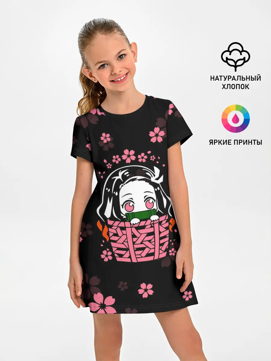 Детское платье / Надзуко Камадо в цветах