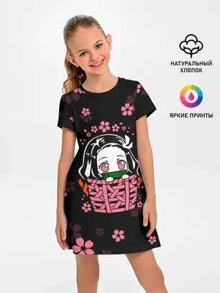 Детское платье / Надзуко Камадо в цветах