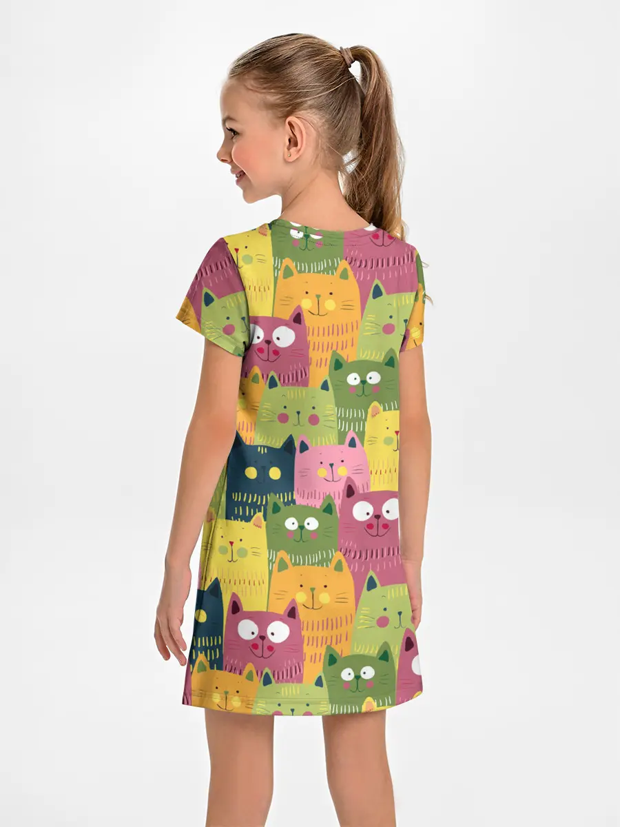 Детское платье / Коты