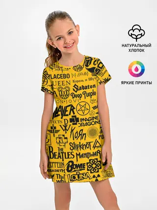 Детское платье / ЛОГОТИПЫ РОК ГРУПП