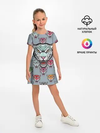 Детское платье / Леопард