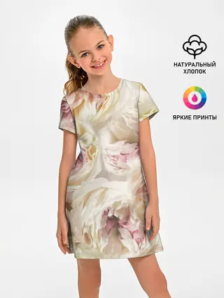 Детское платье / Нежные Пионы