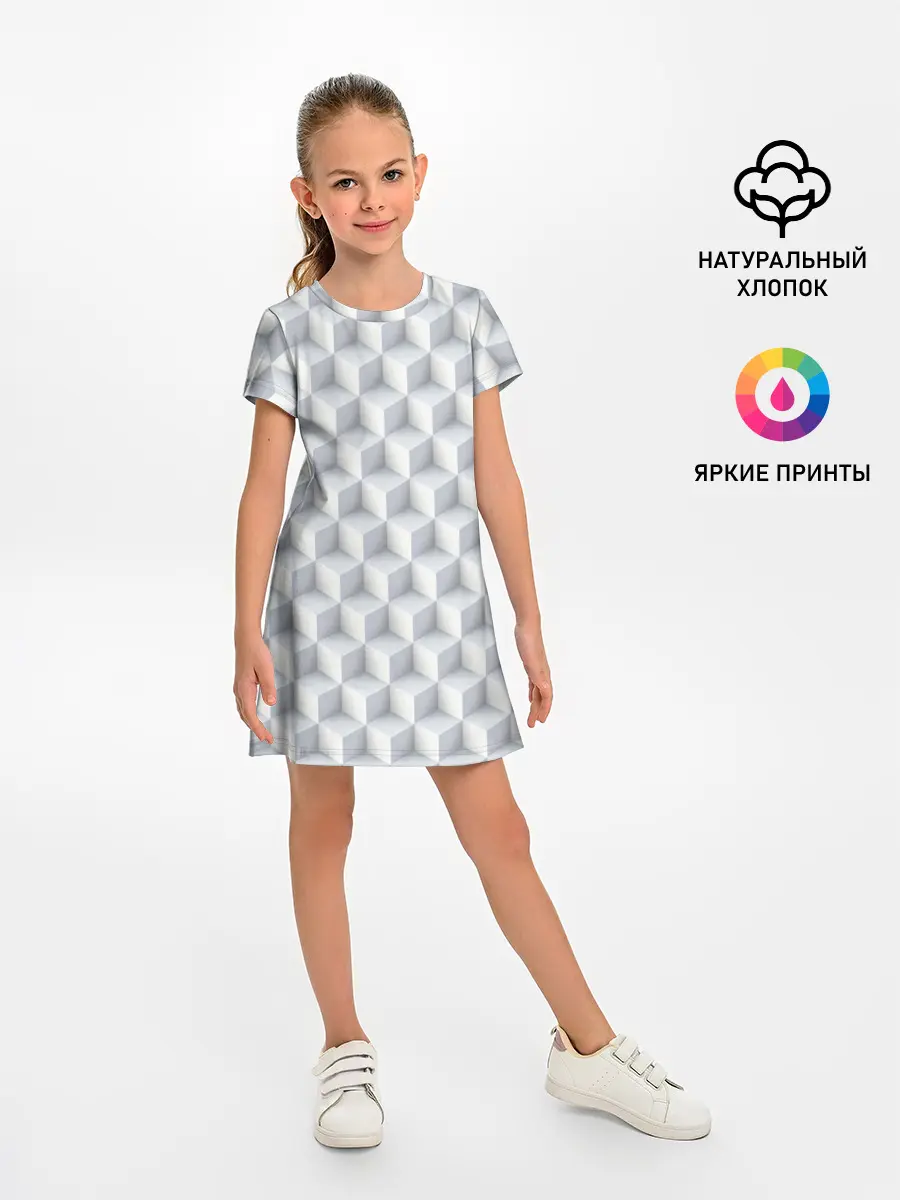Детское платье / 3D Кубы