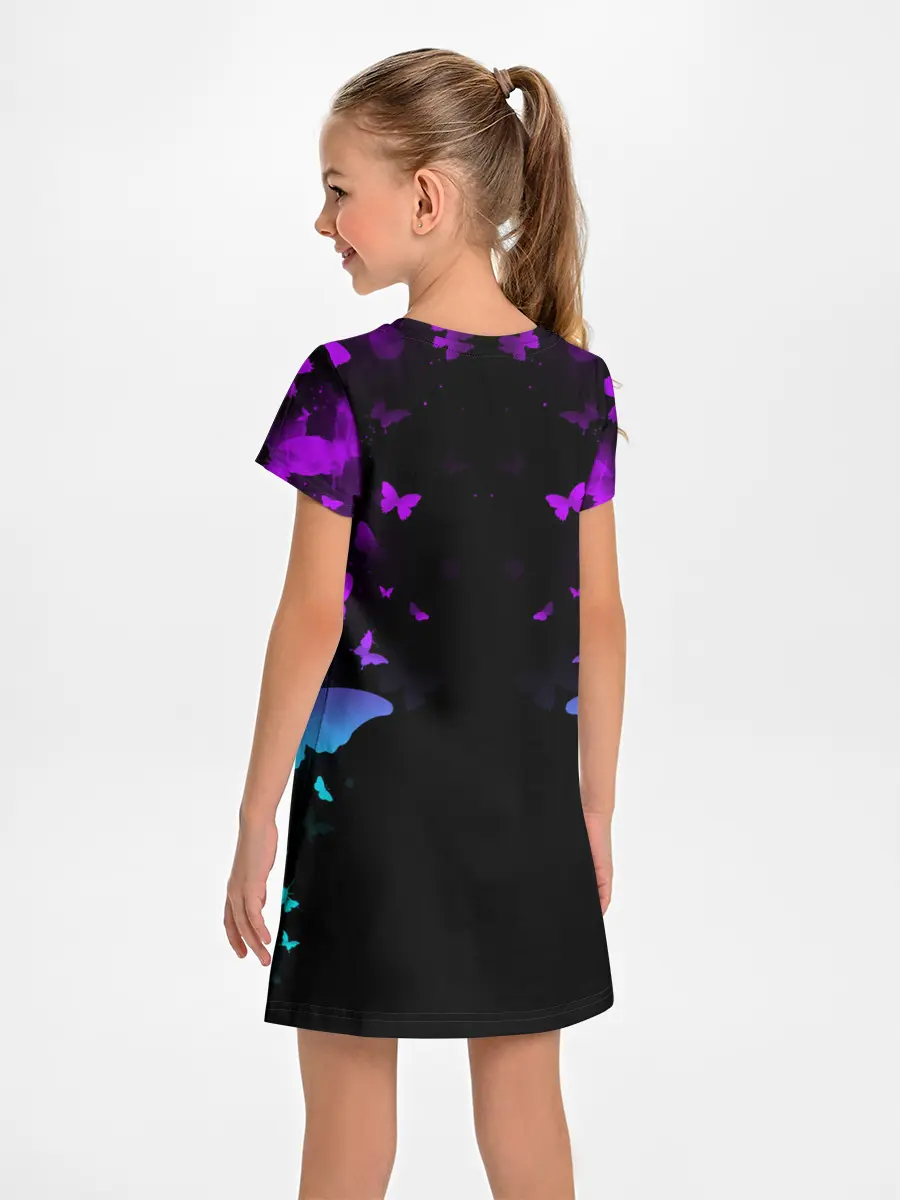 Детское платье / НЕОНОВЫЕ БАБОЧКИ | NEON BUTTERFLIES