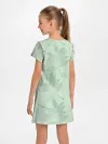 Детское платье / Зеленые листья на светло зеленом
