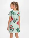 Детское платье / цветы, ягоды, листья
