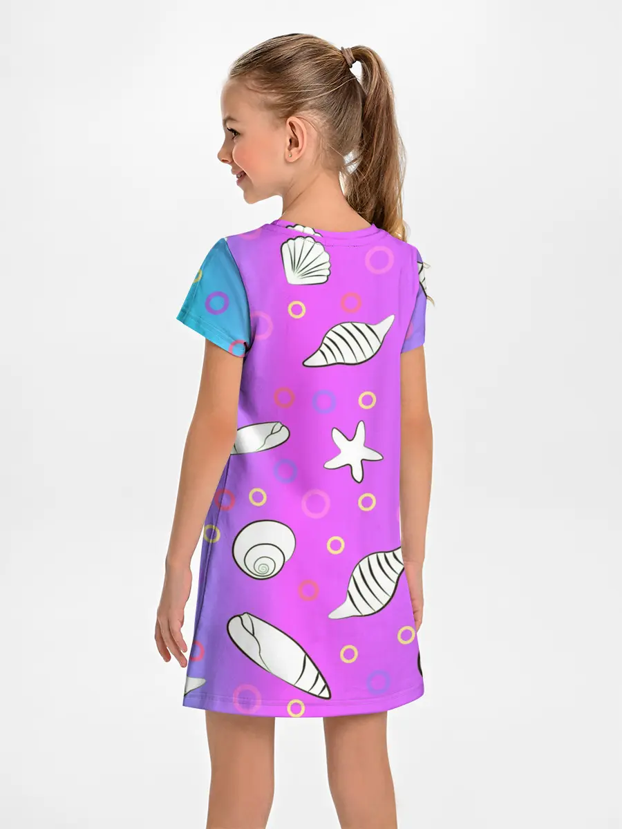 Детское платье / Ракушки с градиентом